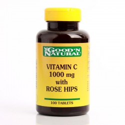 Vitamina C 1000 Mg con Rose Hips x 100 Tab - Good‘N Natural