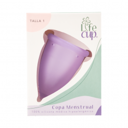 Copa Menstrual Transparente Talla 1 - LifeCup