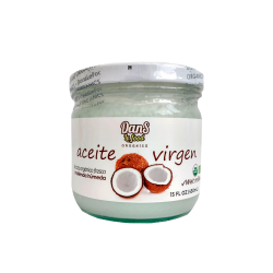 Aceite Virgen De Coco Organico X 450 Ml - Dans Le Food