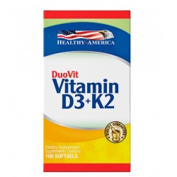 Duo Vit Vitamin D3 +K2 X 100 Cap– Healthy America
