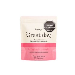 Great Day (Magnesio) Limonada De Rosada  X 180 Gr  X  30 Sobres - Savvy