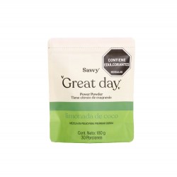 Great Day (Magnesio) Limonada De  Coco X 180 Gr  X  30 Sobres - Savvy
