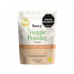 Proteína Veggie Powder -Creamy Vanilla X 630grs-Savvy