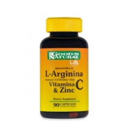 L-Arginina Vitamina C & Zinc x 90 Cap - Good‘N Natural