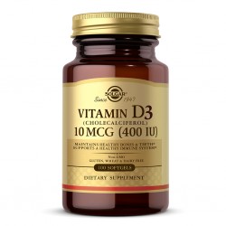 Vitamina D3 400 IU x 100 Soft - Solgar